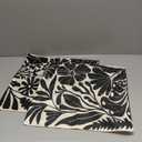 Black & Beige Boho Floral & Abstract Modern 18x18 Pillow Covers Set of 2 - for Bedroom, Living Room, Couch