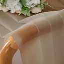OWENIE Taupe Sheer Curtains 84 inches Long for Bedroom Living Room 2 Panels Set, Rod Pocket Solid Taupe Curtain, Soft Touch Elegant Voile Curtains & Drapes for Nursery, 42"x84", 2 Pcs