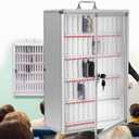 AIWFL 60 Slots Classroom Cell Phone Locker, Aluminum Alloy Cell Phone Storage Box, Wall Mounted Cell Phone Holder Cell Phone Storage Cabinet for Schools Office Gym
