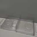 Expandable Bathtub Caddies Clear Bath Tray for Tub Foldable Bathroom Organizers with Nonslip Pad for Wine Phone Bathroom Accessories