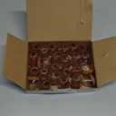 24 PCS Small Chair Leg Floor Protectors for Hardwood Floors, Round Silicone Caps with Felt Pads for 15-25 Slanted Legs, Chair Leg Covers to Protect Floors, Anti-scratch & Noise(Clear,Fit 0.55"-0.75")