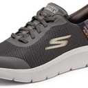 Skechers Men's Hands Free Slip-ins: Go Walk Flex Hands Up Sneaker (10.5, Brown)