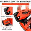 Zozen Distance Measuring Wheel, Measure Wheel in Feet and Inches, Collapsible/Mechanical/One Key to Reset/Kickstand to Keep Stand/Starting Point Arrow and Carrying Bag, Adapt to Various Roads.