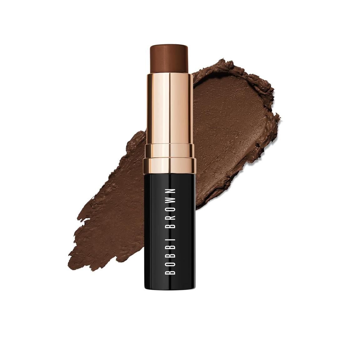Bobbi Brown Skin Foundation Stick | Portable & Creamy with Medium-to-Full Coverage for Even-Toned Skin (40 Cool Chestnut (Rich brown with red-blue undertones for rich skin))