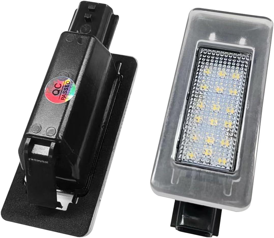 YoRise 2PCS Car LED License Plate Light Kit, Automotive Rear Tag Lamp Replacement Accessories, Car License Plate Lighting Bulb Assembly for Most Vehicles (White)