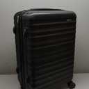 Amazon Basics 26" Hardside Medium Checked Luggage, Hardshell Suitcase With Wheels, Expandable For Up to 15% More Space, With Scratch-Resistant Surface, Four Multi-directional Wheels, Black