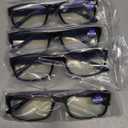 Gaoye 4.0 Professional Reading Glasses for All Day - Computer Readers with Blue Light Protection - Value Pack (B1-5 Pack Light Black)