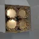 VINCIGANT Pack of 12 Gold Crystal Tea Light Candle Holders for Wedding Home Table Centerpiece Decoration, Valentine's Day Gifts (Candle Excluded)