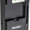 Kastar Intelligent Mini Travel Charger (with High Speed Portable USB Charge Function) for PDA Camera Li-ion Battery Digital Cameras Mp3 Mp4 Players Hand Held Gaming Devices PDAs, Z Cam E1 Camera
