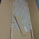 AMAGABELI GARDEN & HOME 2 Pack 60 x 18 Garden Trellis for Climbing Plants Outdoor Trellis for Climbing Roses Plant Trellis Vegetables and Flower Vine White Trellis for Ivy Cucumbers