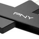PNY 256GB Duo Link V3 USB 3.2 Gen 2 Type-C & Type-A OTG Flash Drive Extreme Speeds Read/Write 1000/800MB/s External Mobile Storage Compatible with Smartphone/Tablet/Laptops/Desktops