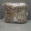 Madane Runner Rug 2x8, Washable Hallway Runner Rugs, Non-Slip Low-Pile Soft Kitchen Rug Runner Laundry Room Rug, Vintage Throw Entry Foyer Mat for Entrance Living Room (Turmeric/Grey, 2 x 8)