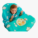grabease Allover Waterproof Bib for Self-Feeding Infants and Toddlers, Machine Washable, Ages 6-24 Months