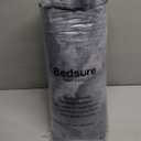 Bedsure GentleSoft Sherpa Fluffy Blanket Twin Size - Fleece Warm and Cozy Throw for Women Gift, Plush & Fuzzy Faux Fur Christmas Blanket for Couch, Sofa, Bed Decor, Tie Dye Design, Grey, 60x80 Inches