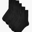 5 Pack Womens Casual Black Socks