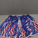 USA Short Women American Flag Shorts Fourth of July Summer Board Shorts 4th of July Outfits (Medium, Blue)