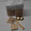 100 Pack Charcuterie Boxes with Clear Lids, 5.5 Inch Mini To Go Charcuterie Food Containers+200 Cocktail Picks+100 Lables, 504 Pcs Disposable Paper Dessert Boxes for Salads,Dessert Cake (Brown)