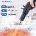 High Pressure Steam Cleaner, 1700W Steamer for Cleaning Grout Tile, Heavy Duty Portable Steamer Cleaner for Car Auto, High Heat Cleaning Steamer for Home Shower All Surfaces 110V