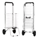Multifunction Portable Hand Trucks,Trolleyshopping Trolley Aluminum Alloy Antirust Foldable Shopping Cart Trolley Old Man Dual Use, Load 35 Kg, 8 Styles