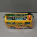 Fisher-Price Little People Toddler Toy School Bus Musical Push-Along Vehicle with 2 Figures for Pretend Play Ages 1+ Years