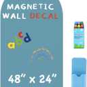 Arch Magnetic Wall Decal - 48" x 24" Matte Finish Chalkboard Sticker for Wall - Magnetic Board for Playroom, Home Classroom(Celadon)