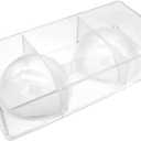 Goldbaking Largest Half Ball Chocolate Mold Ball Polycarbonate Candy Mould Chocolate Semi Sphere Mold Tray (X-Large 3.94inch)