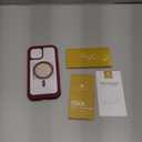 Miracase Magnetic for iPhone 12 Pro Max Case [Compatible with MagSafe] Full-Body Phone case with Built-in Glass Screen Protector& Camera Protector, Military Drop Proof 12 Pro Max Cover, Wine Red