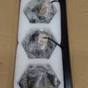 3-Light Farmhouse Bathroom Vanity Light Fixtures, Wood Bathroom Light Fixtures Over Mirror, Rustic Sconces Wall Lighting with Elegant Metal Lampshade for Living Room, Bedroom, Hallway (Black)