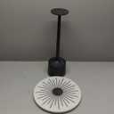 Creative Co-Op Luxe Aluminum and Marble Martini Table, Black