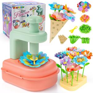 beefunni Flower Bouquet Craft Kit, Mother's Day Crafts for Kids Classroom, DIY Craft Toys for Kids Ages 4-8, Educational Flower Make Toy for Toddler, Birthday Gift for 4 5 6 7 8+ Year Old Girls and Boys
