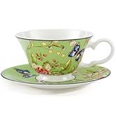 Aynsley Cottage Garden Windsor Fine Bone China Tea Cup 7.4oz Green