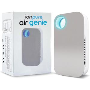 Ion Pure Plug In Air Purifier for Home | Negative Ion Technology for Allergen and Odor Reduction No Filter Compact, Quiet Operation Air Ionizers for Home Kitchen, Bedroom, Bathroom Air Purifiers
