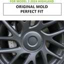 Wheel Center Cap for Tesla Model 3 2024 2025 Highland Wheel Hub Caps Wheel Center Cover Model 3 Replacement Exterior Accessories - Set of 4, 18 Inches