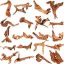 Suzile 20 Pcs Small Natural Coral Driftwood for Aquarium 4-7 Inches Driftwood Assorted Shapes Reptile Terrarium Decor Drift Wooden Branch for Fish Tank Aquarium Decoration