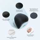 Super Snug Lumbar Support Pillow for Car, 100% Memory Foam Lumbar Pillow with Breathable Removable Cover, Ergonomic Design - Back Pillow Lumbar Support Pillow for Car Seat/Back Pain Relief(Black, 1PC)