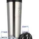 Ice Shaker Insulated Stainless Steel Shaker Bottle | 32oz, Stainless Steel | Cold for 30+ Hours | Insulated Cup with Twist-on Agitator | Odor-Free Bottle for Protein Shakes,Water, Smoothies,Cocktails