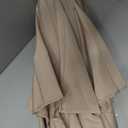 Tioline 9 FT Patio Umbrella with lights Outdoor Garden Umbrella Beige