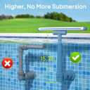 [Patented] POOLHOUR 2026 Upgrade Height Pool Fountain for Above Gound and Inground Pools, Adjustable Pool Sprinkler Fountain, Wide Width Spray Pool Waterfall, Cooling Swimming Pool Accessories