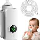 Portable Bottle Warmer for Travel, Fast Warming Comfortable Baby Feeding On The Go, Waterless Milk Warming with Battery-Powered for Home Outdoor