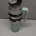 30oz Stainless Steel Tumbler Double Wall Vacuum Insulated Water Bottle With Handle And 2 in 1 Straw Lid (Sage)