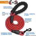 tobeDRI No Pull Dog Harness Adjustable Reflective Oxford Easy Control Medium Large Dog Harness with A Free Heavy Duty 5ft Dog Leash