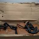 Executive Leather Office Chair, Computer Chair with Thick Cushion & Lumbar Support, Ergonomic Desk Chair with Adjustable Headrest & Armrests,Brown