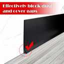 Vinyl Wall Base Baseboard Molding Trim 4" Flexible Self Adhesive Rubber Wall Base Moulding Trim Peel and Stick Design, 4 Inch x 20 Feet, Black