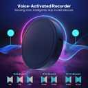 132G (9800 Hour) Voice Activated Recorder - Elasound Voice Recorder with AI-Intelligent Triple Noise Reduction, Portable Audio Recorder for Work, Lectures,100H Continuous Recording Device