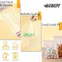 100 Count 2 Gallon Zip Storage Bags 13"15", Reclosable Food Grade 2mil Plastic Zipper Bags for Storage, Packing and Shipping
