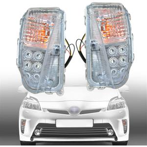 labwork DRL Fog Lights Assembly 8151147060 8152147060 Replacement for 2012-2015 Prius Clear Lens Left+Right Side (Passenger & Driver Side)