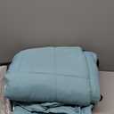 yescool Weighted Blanket for Adults (15 lbs, 48" x 72", Teal) Cooling Heavy Blanket for Sleeping Perfect for 140-160 lbs, Twin Size Breathable Blanket with Premium Glass Bead, Machine Washable
