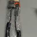 Retrospec Weekender 10' Paddle Board Safety Leash, Coiled for Stand Up Paddleboards (Black)