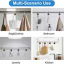 Shower Curtain Hooks, Decorative Shower Curtain Rings for Shower Curtain Rod,Imitation Wood Grain Resin Shower Curtain Hangers, Shower Hooks for Bathroom, Bedroom Set of 12 (Gold)