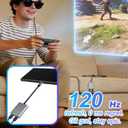 USB-C to AR Glasses with Adapter Hub for Switch 2/OLED/1, Steam Deck, ROG Ally, iPhone 15-17, Android Phones, Viture/RayNeo/Xreal - Support 100W PD Fast Charging, 4K@60Hz 2K/1080P@120Hz - Silver